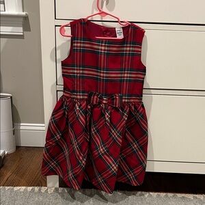 Carter's Red Plaid Formal Kids Dress
